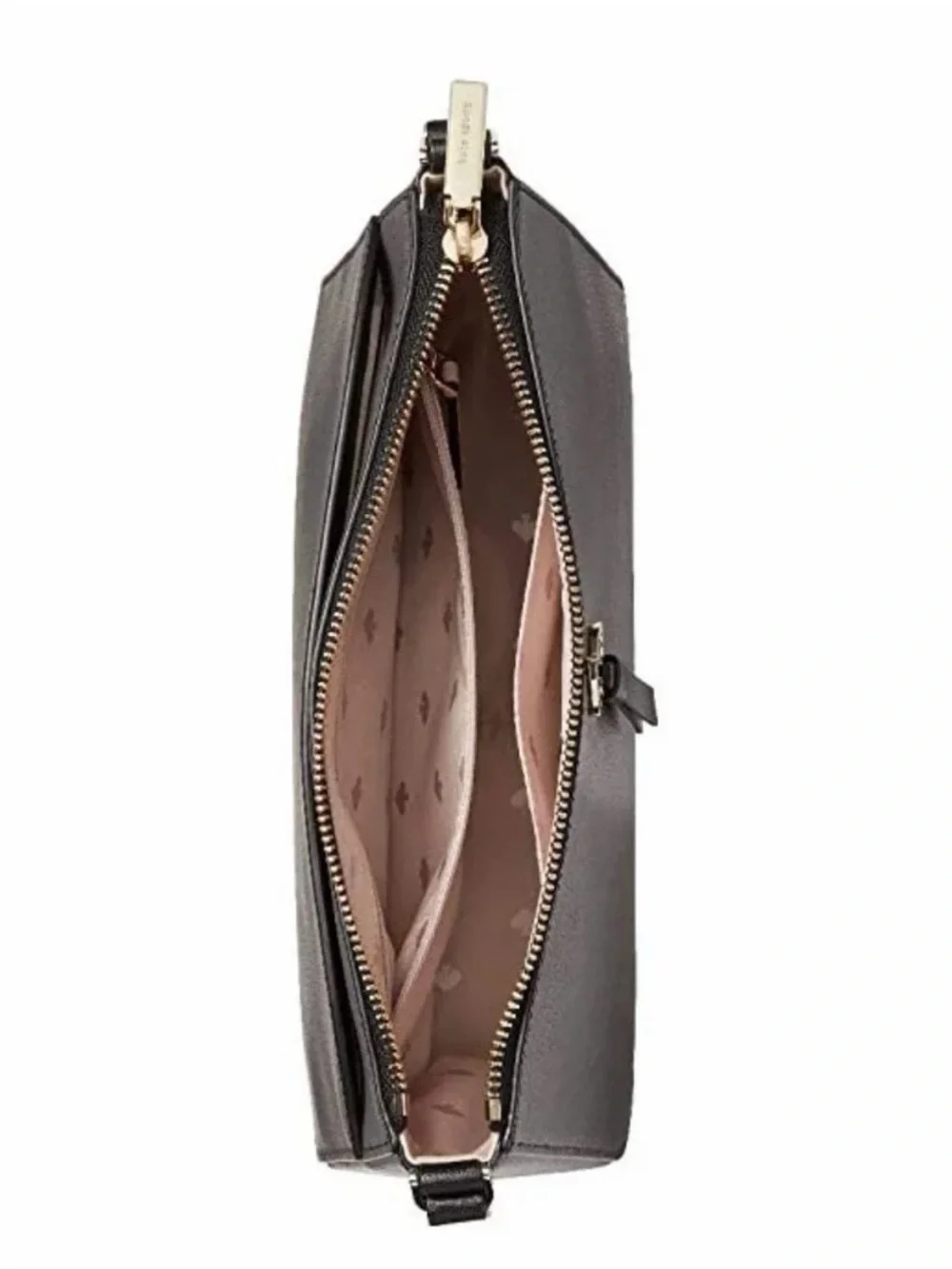 ♠️ kate spade NY Adel Medium Black Leather Crossbody ♠️ Spade Charm♠️